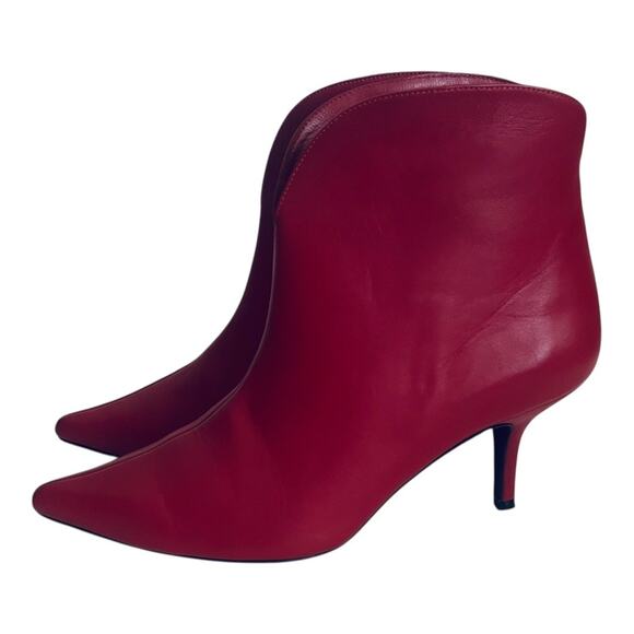Anine Bing Red Ankle Boots - Picture 2 of 12